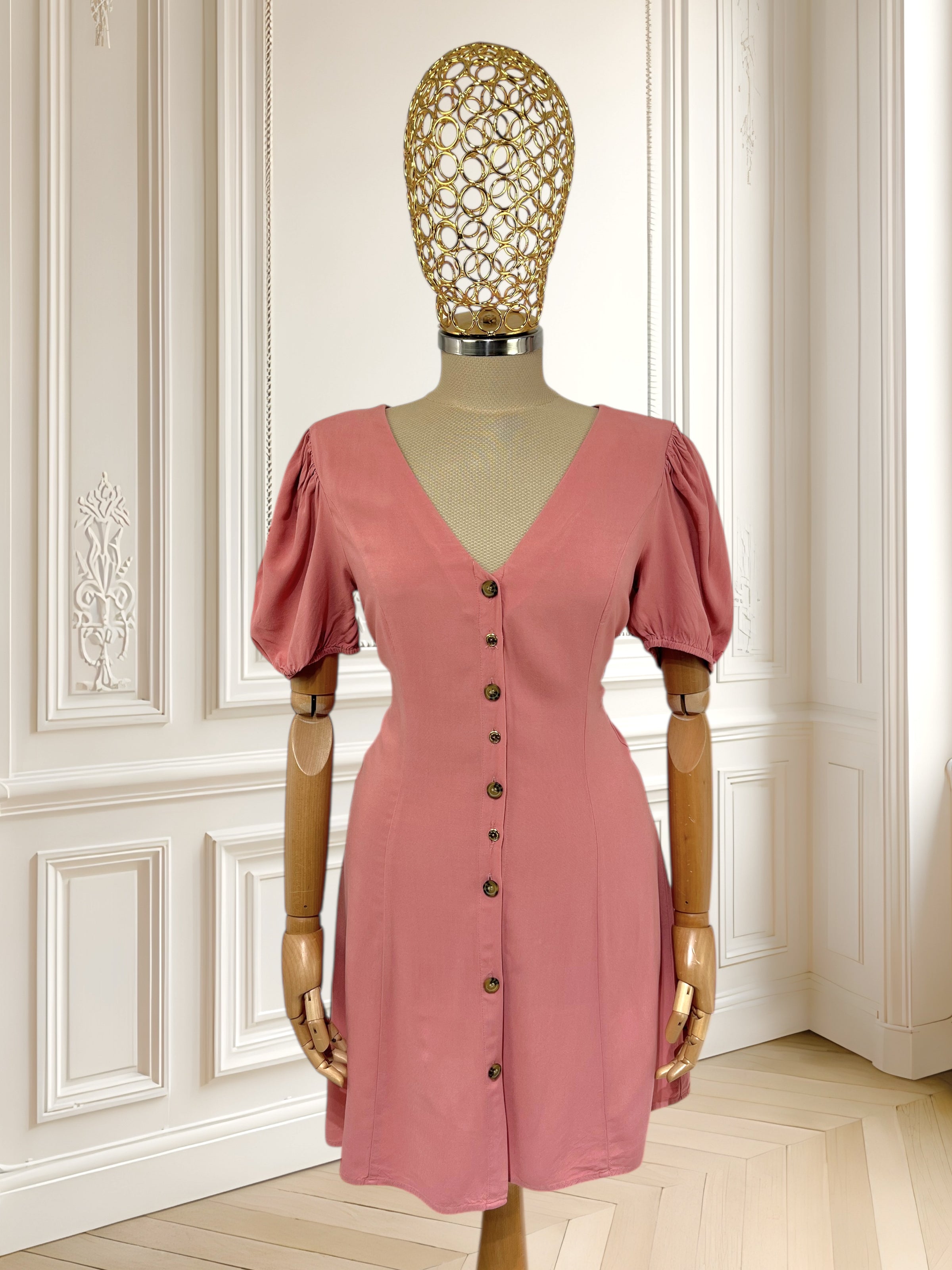 Rochie roz din vâscoză mărimea S