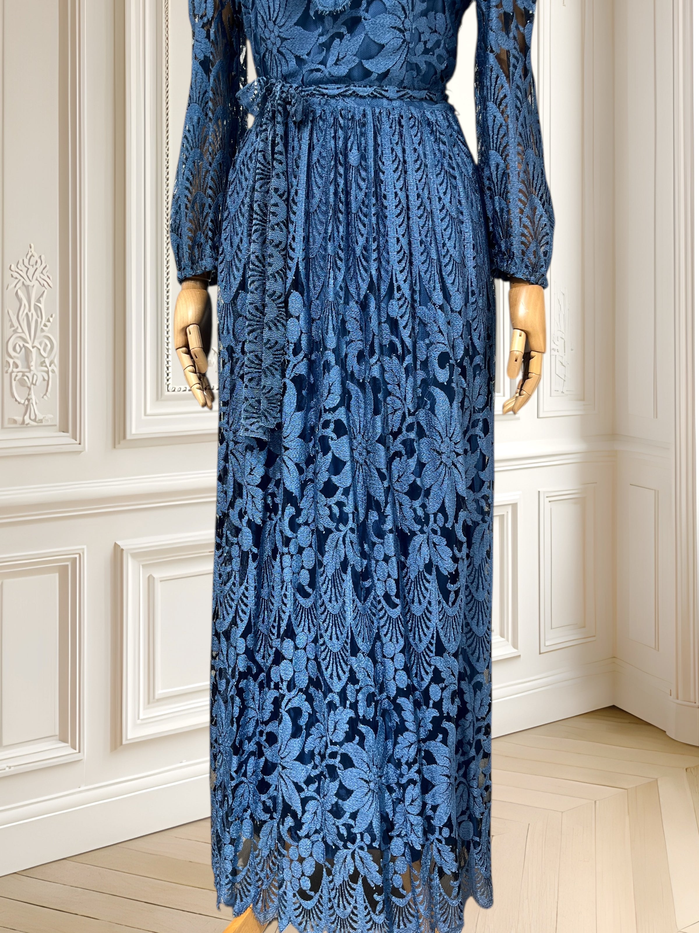 Rochie vintage de seară din dantelă mărimea S