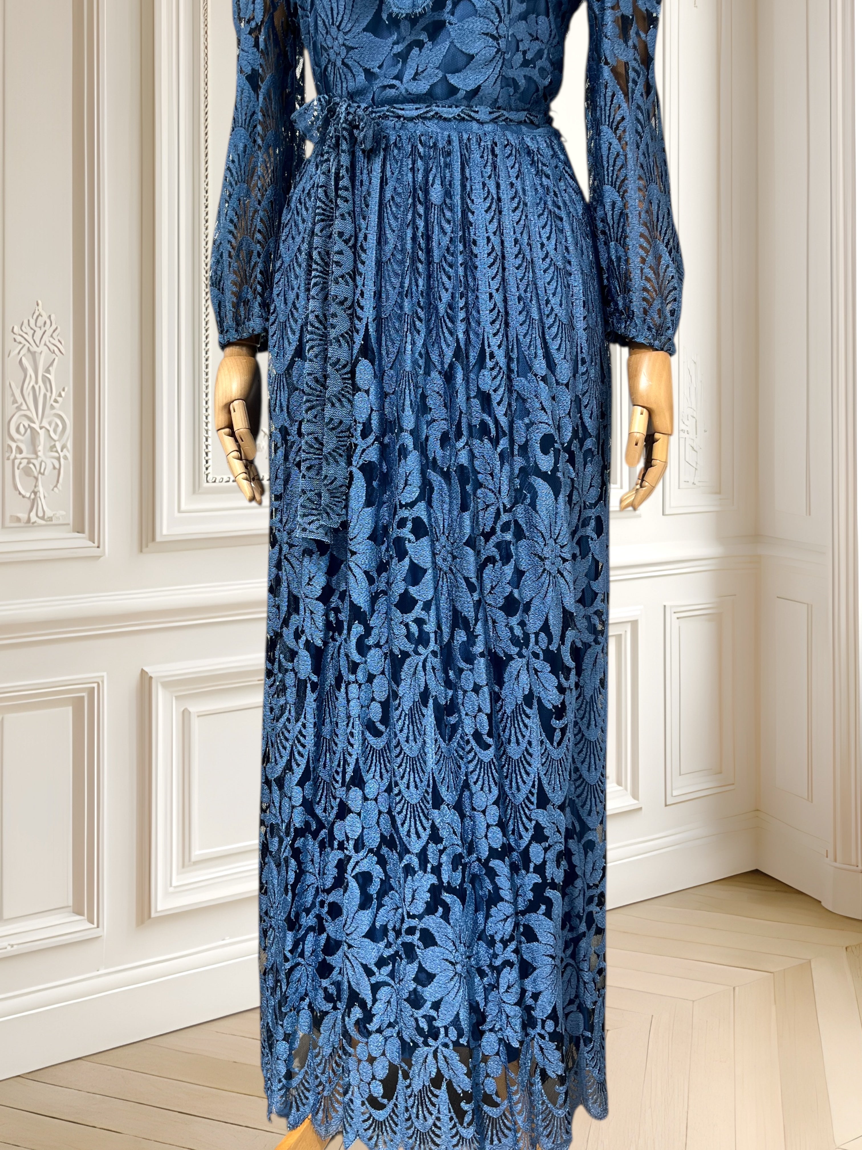 Rochie vintage de seară din dantelă mărimea S
