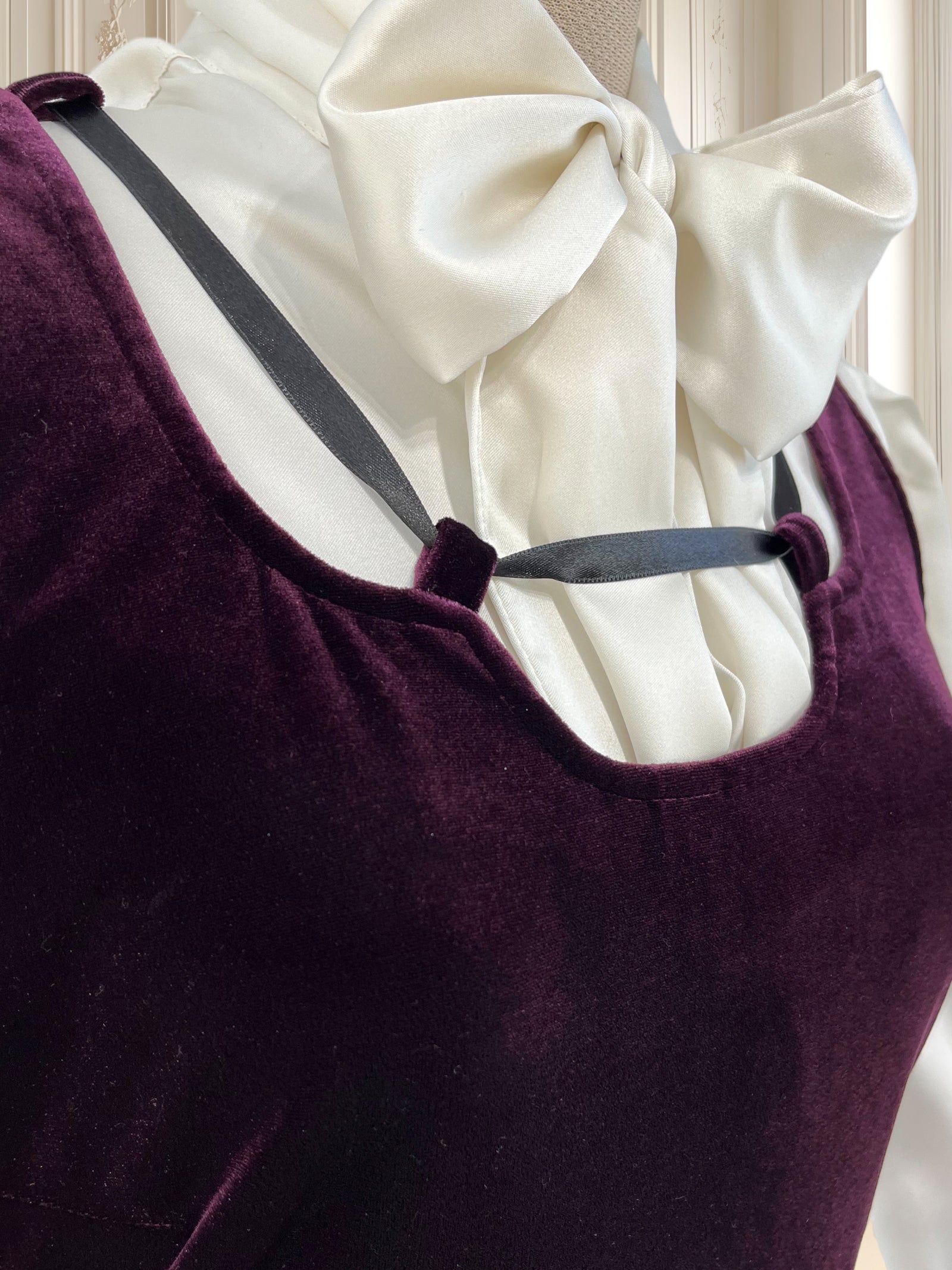Rochie mov din catifea mărimea S