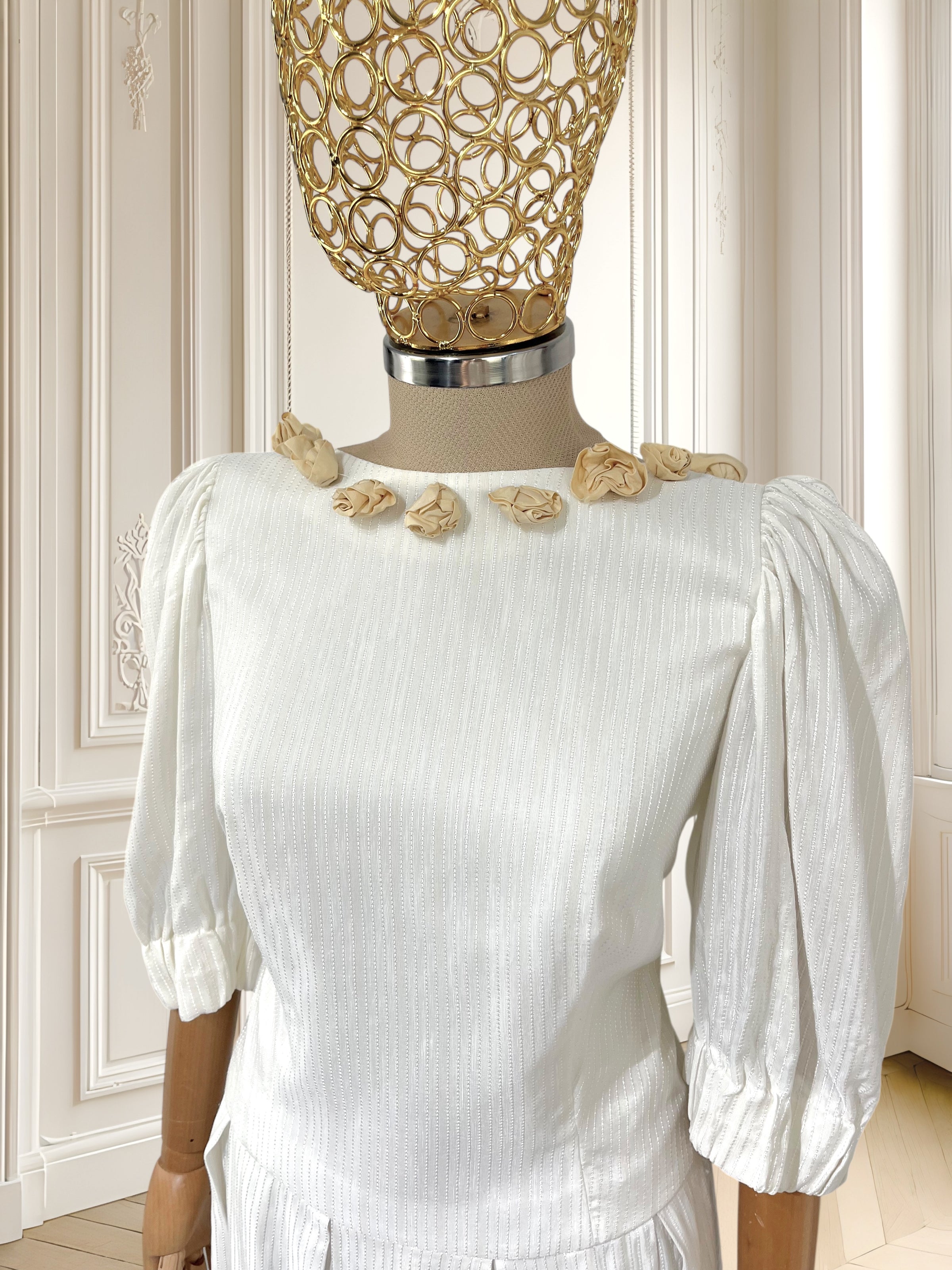 Rochie vintage lucrată manual mărimea L