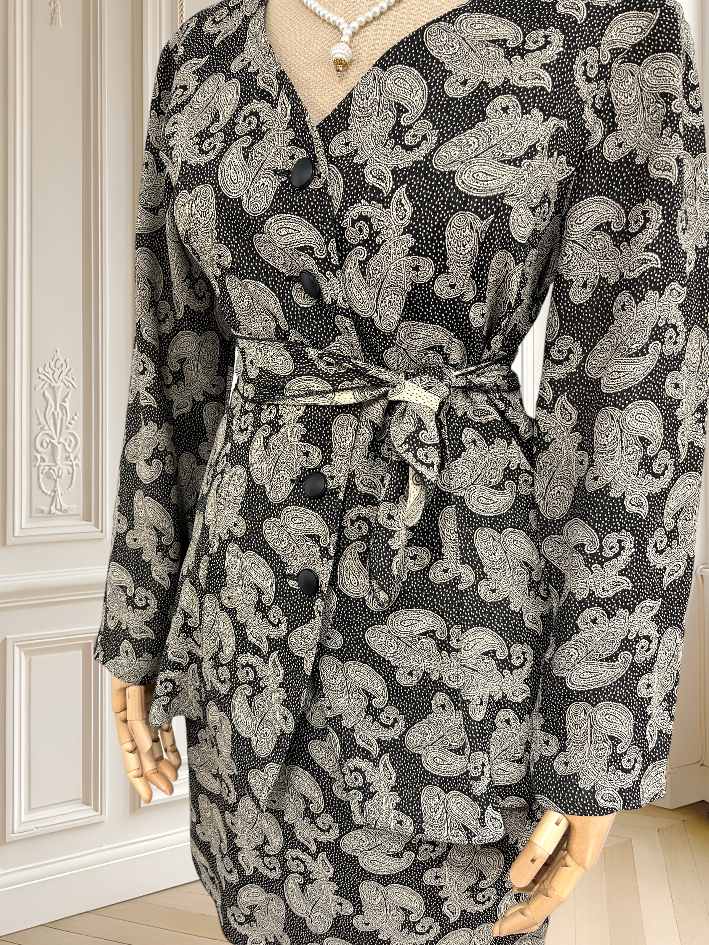 Compleu din vâscoză cu print paisley mărimea S