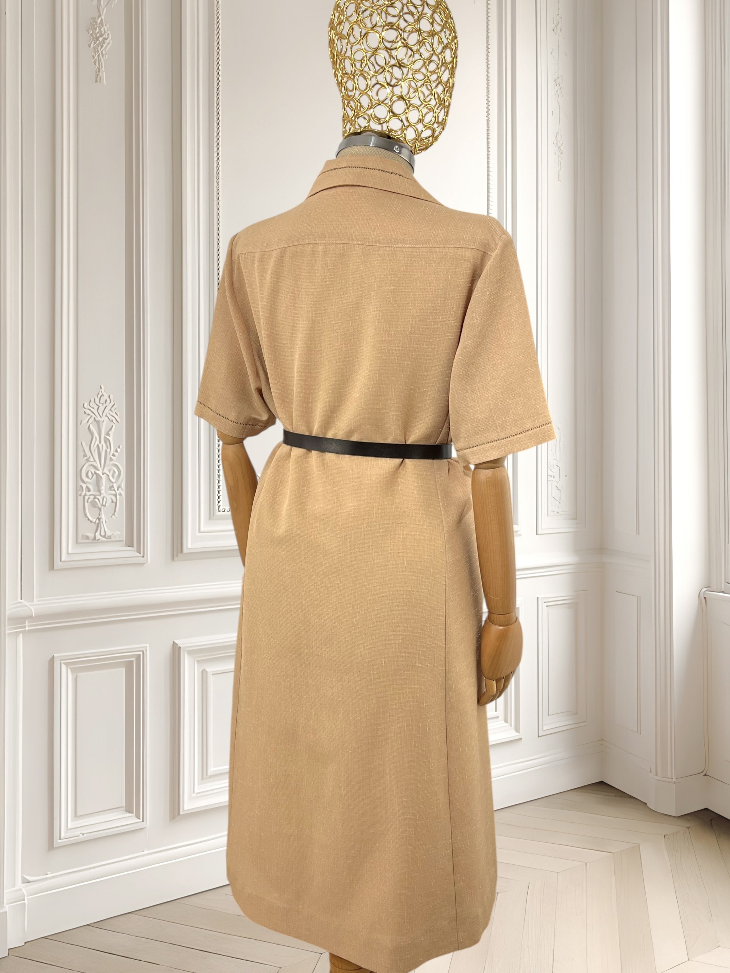 Rochie vintage crem mărimea L
