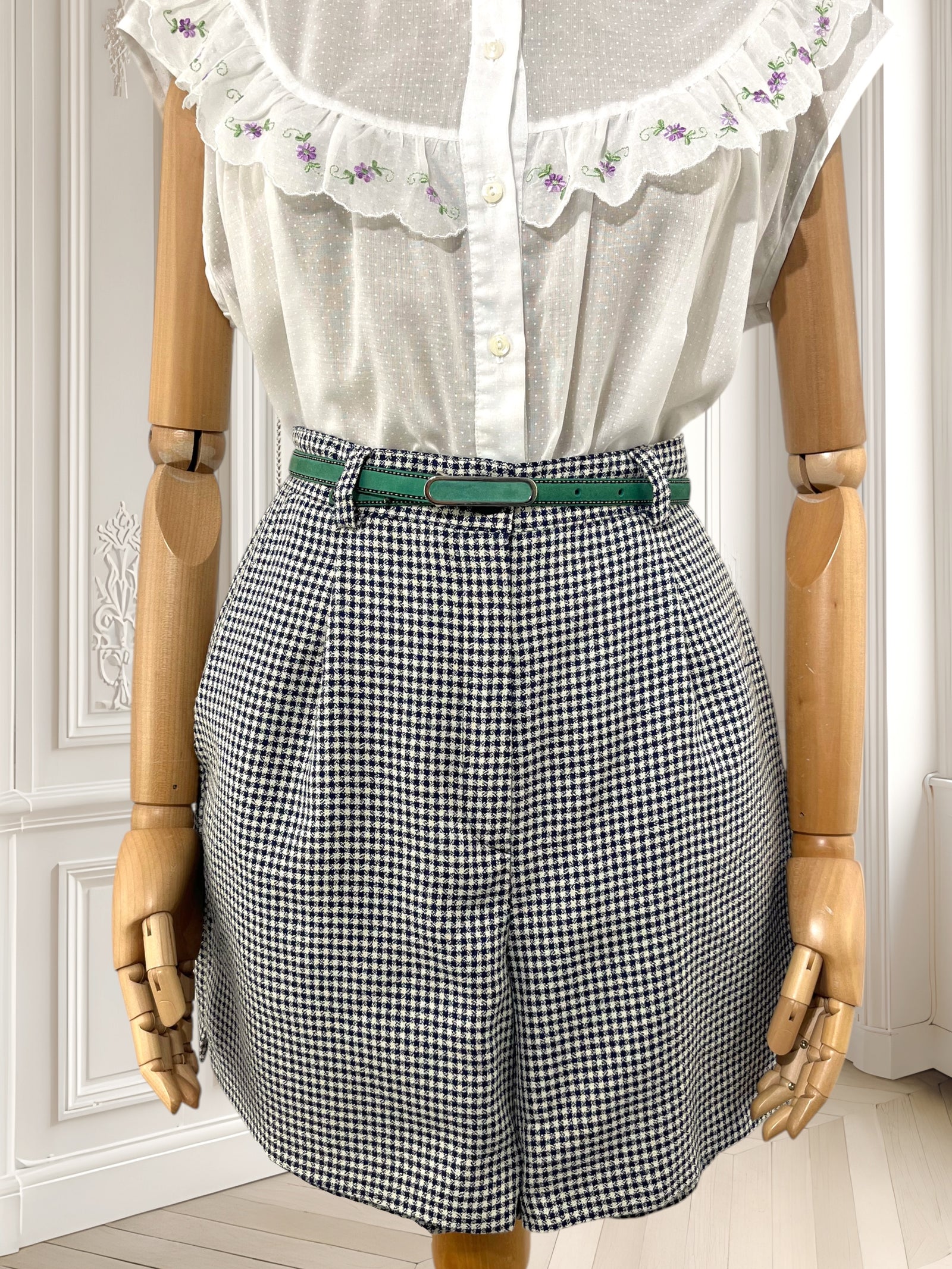 Pantaloni vintage din vâscoză mărimea S