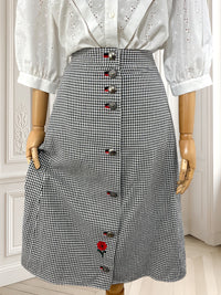 Fustă vintage din bumbac mărimea XL