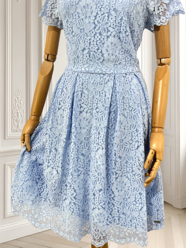 Rochie albastră din dantelă mărimea S