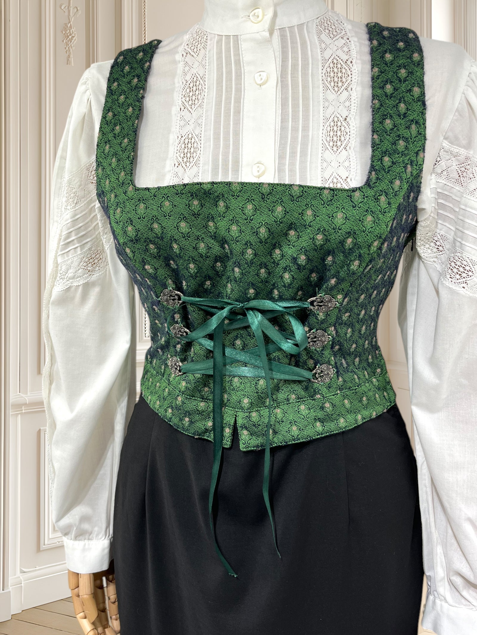 Rochie vintage din amestec de vâscoză mărimea S