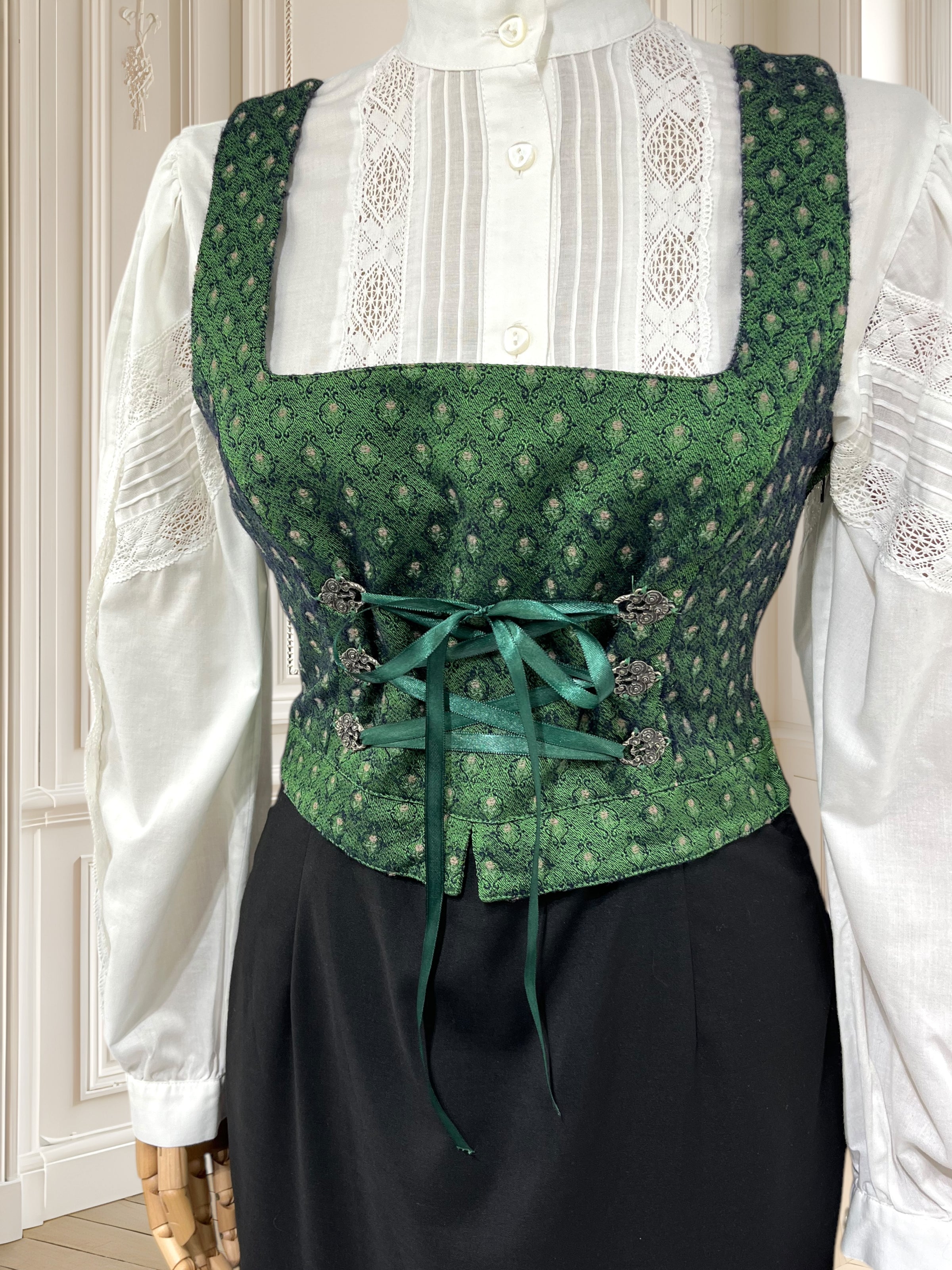 Rochie vintage din amestec de vâscoză mărimea S