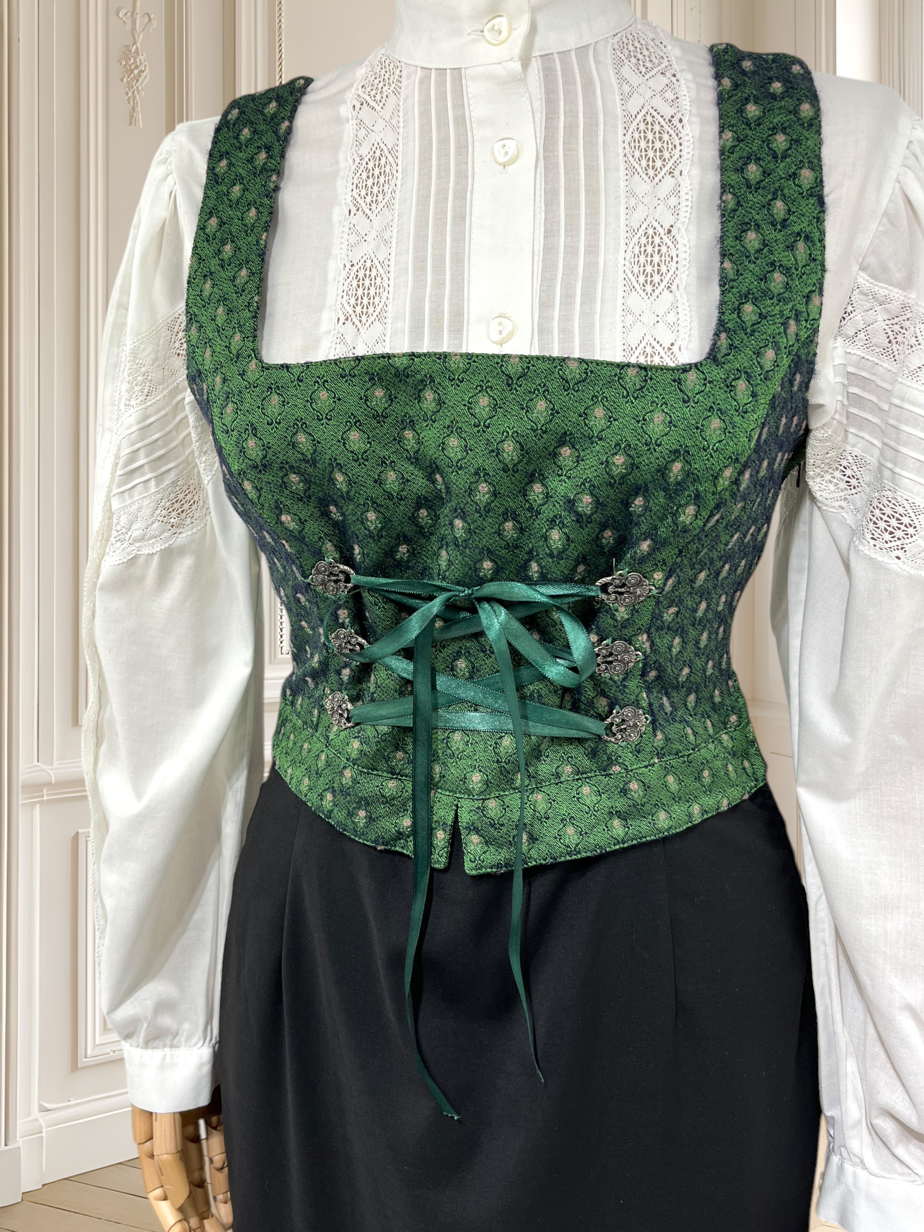 Rochie vintage din amestec de vâscoză mărimea S