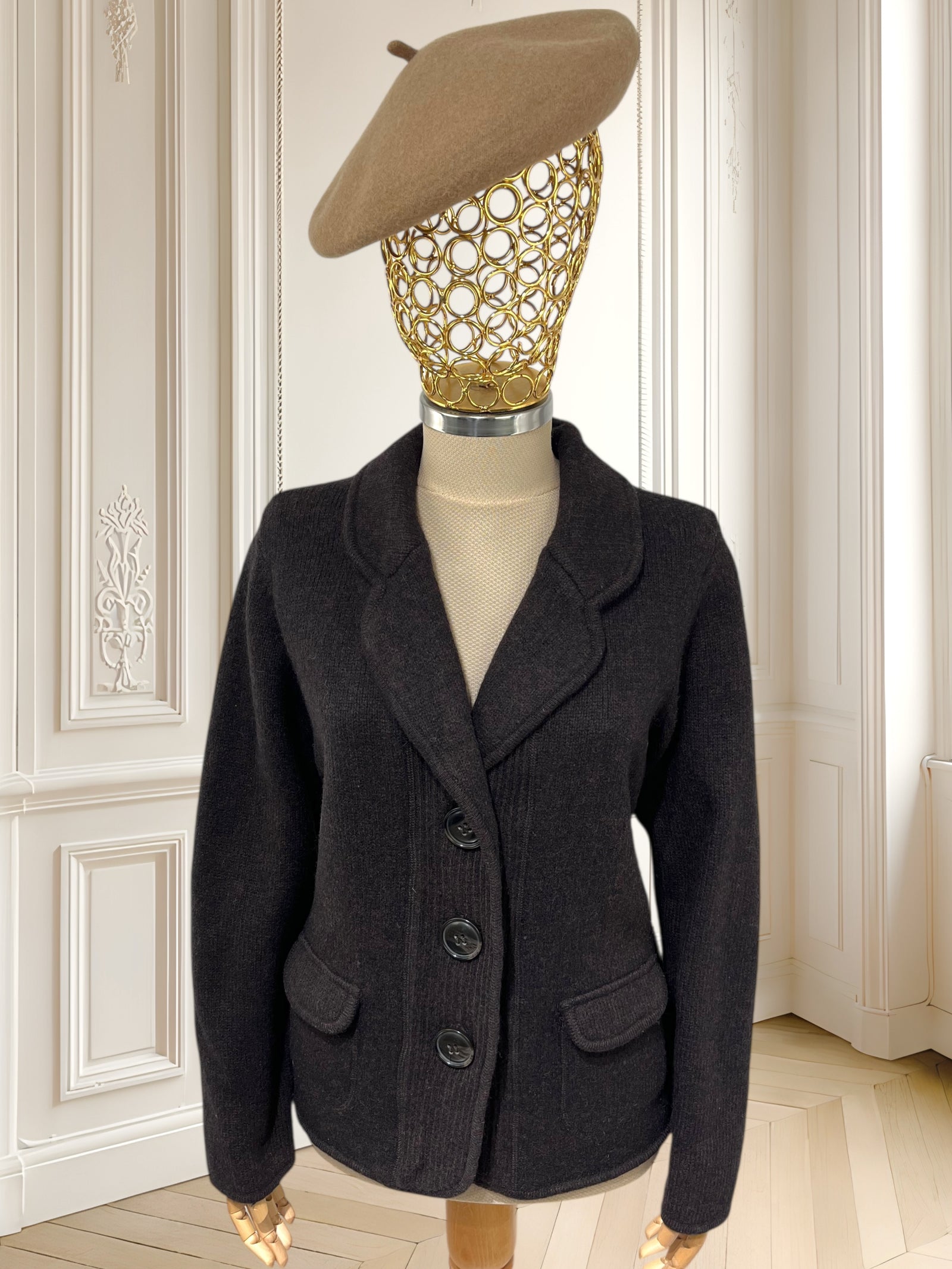 Cardigan vintage din lână pură mărimea L