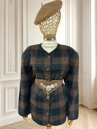 Sacou vintage din lână și alpaca mărimea XXL