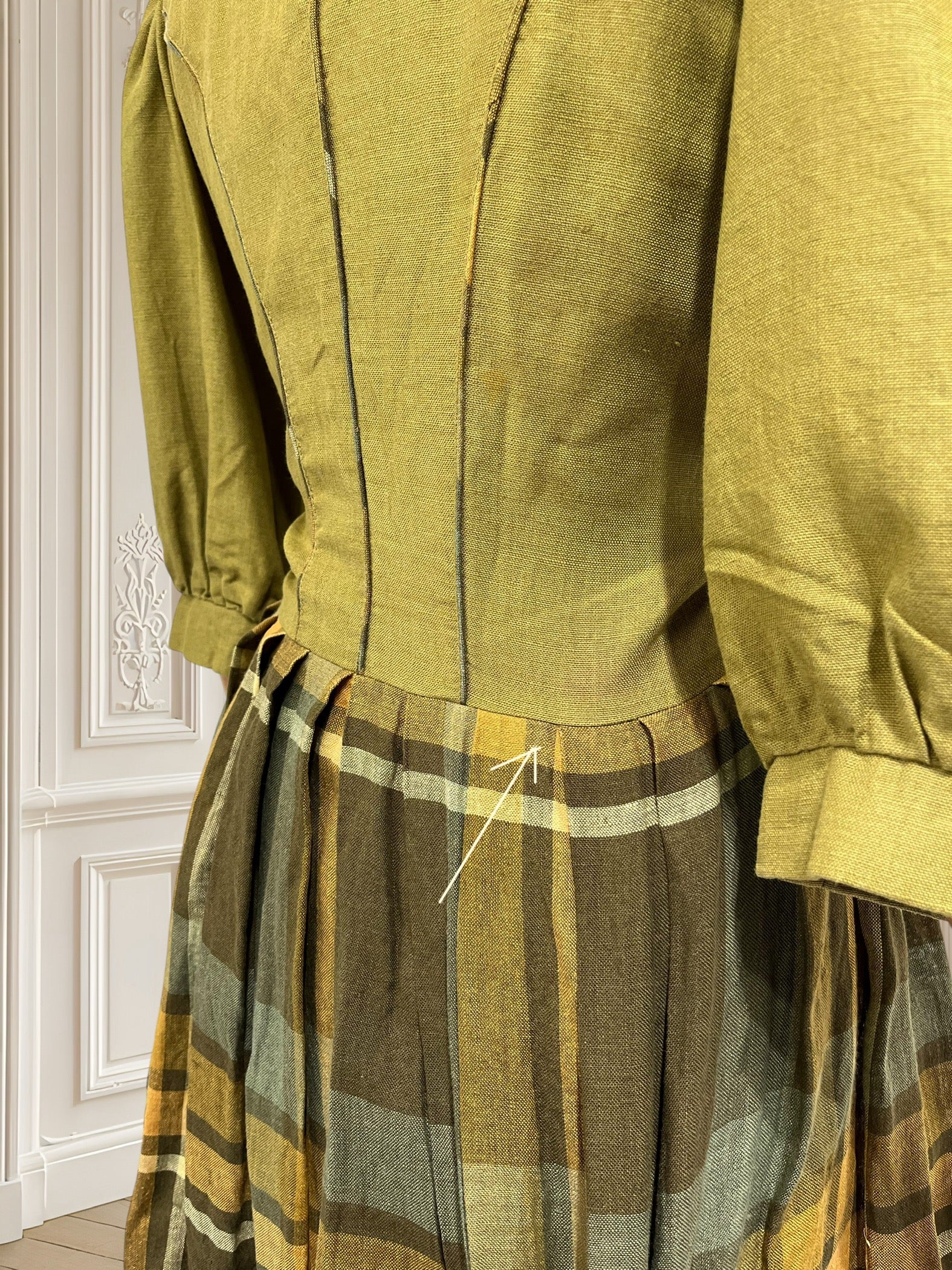 Rochie vintage din vâscoză și in mărimea M