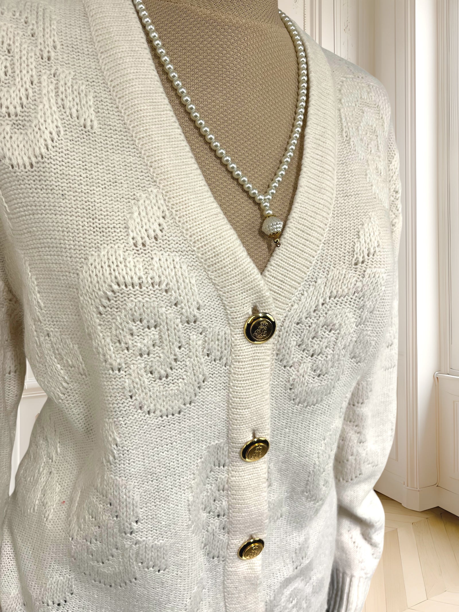Cardigan vintage din amestec de lână mărimea L