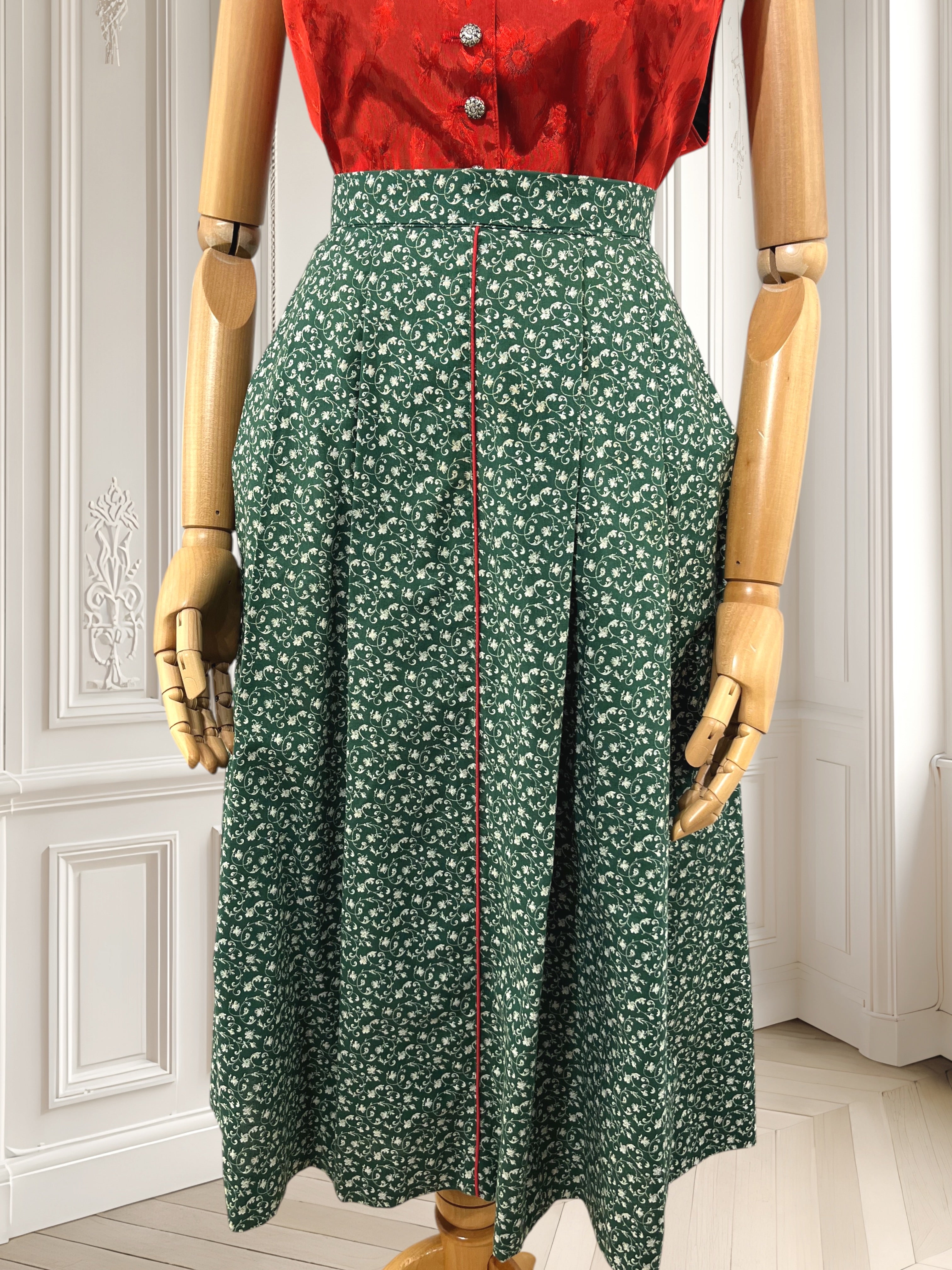 Fustă vintage din bumbac mărimea XL