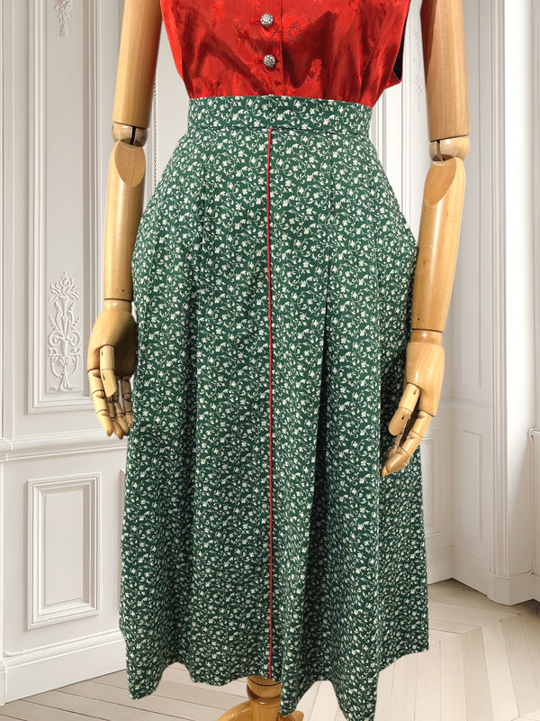 Fustă vintage din bumbac mărimea XL