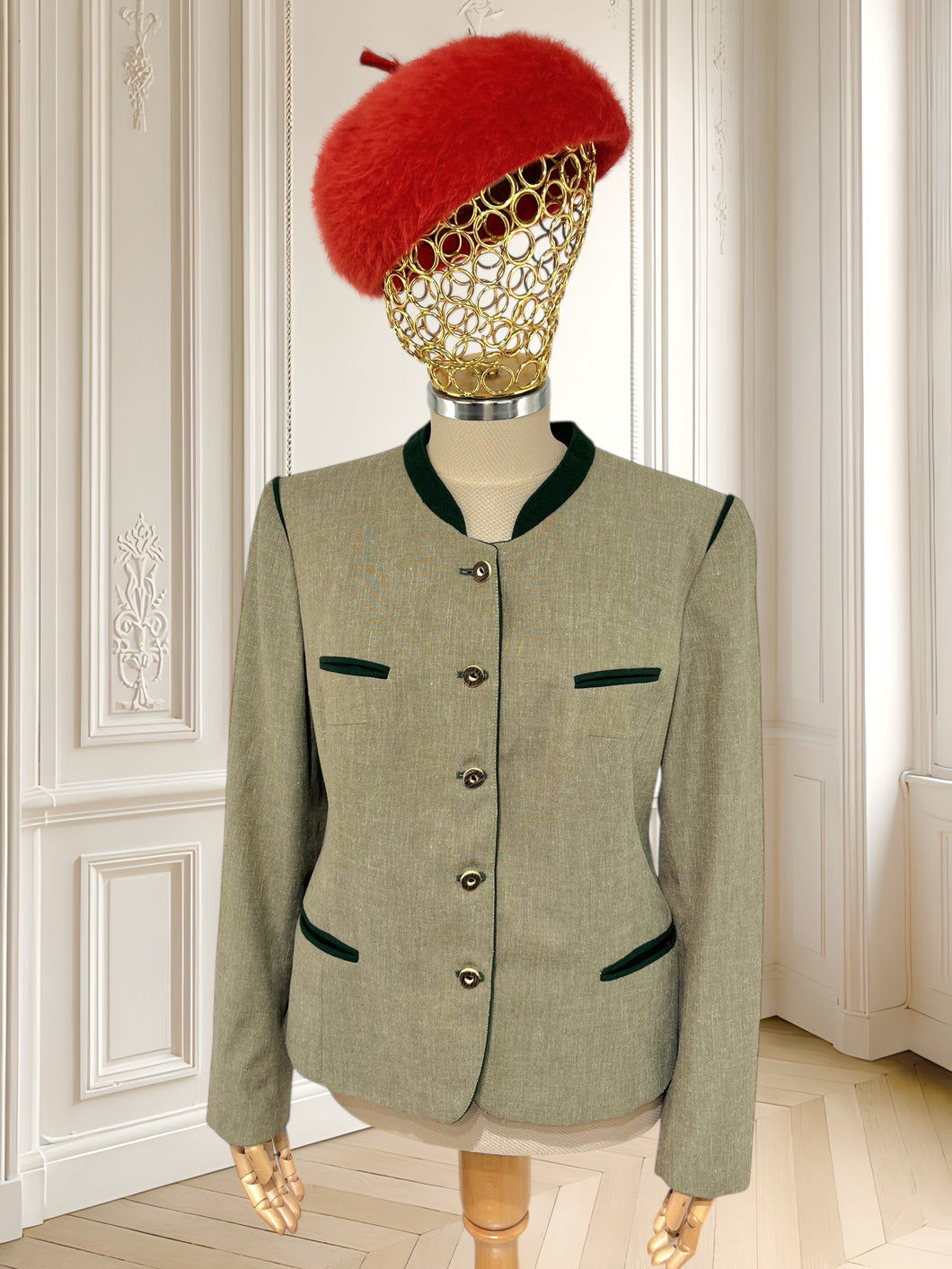 Sacou vintage din amestec de in mărimea L