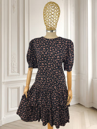 Rochie vintage din vâscoză mărimea L