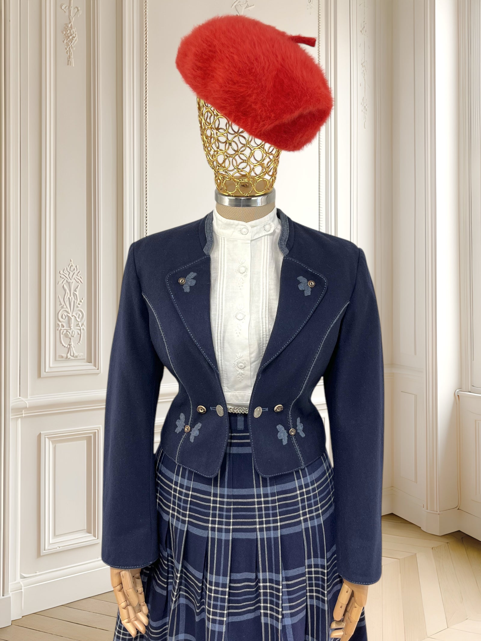 Sacou vintage din lână pură mărimea S