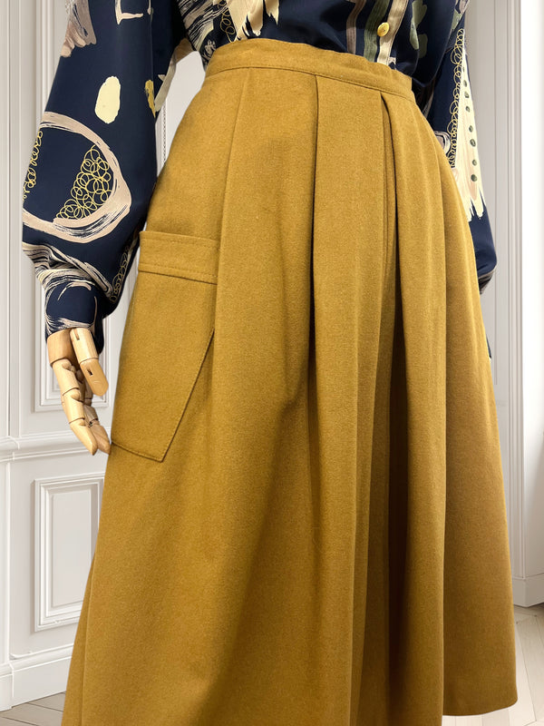 Pantaloni vintage din lână mărimea S