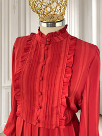 Rochie vintage cu volane mărimea M