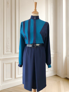 Rochie vintage albastră mărimea M
