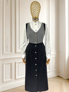 Rochie vintage cu nasturi metalici mărimea M