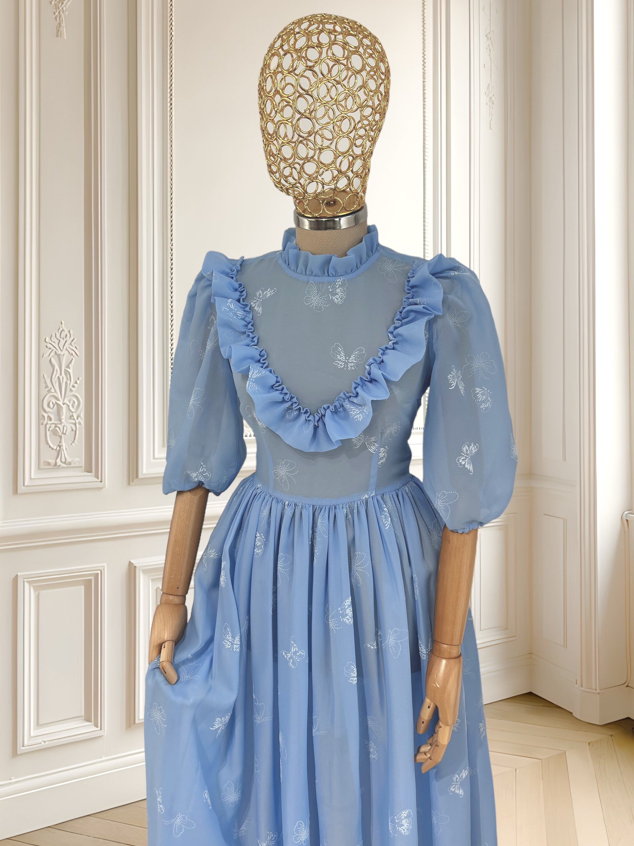 Rochie vintage lucrată manual mărimea S