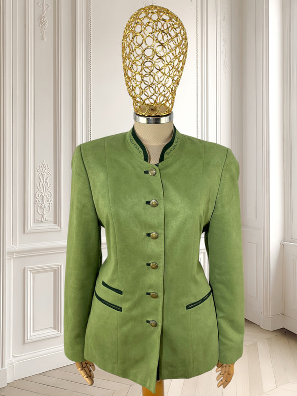 Sacou vintage cu efect de piele întoarsă potrivit pentru M/L
