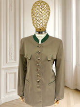 Încarcă imaginea în vizualizatorul Galerie, Sacou vintage din in mărimea L
