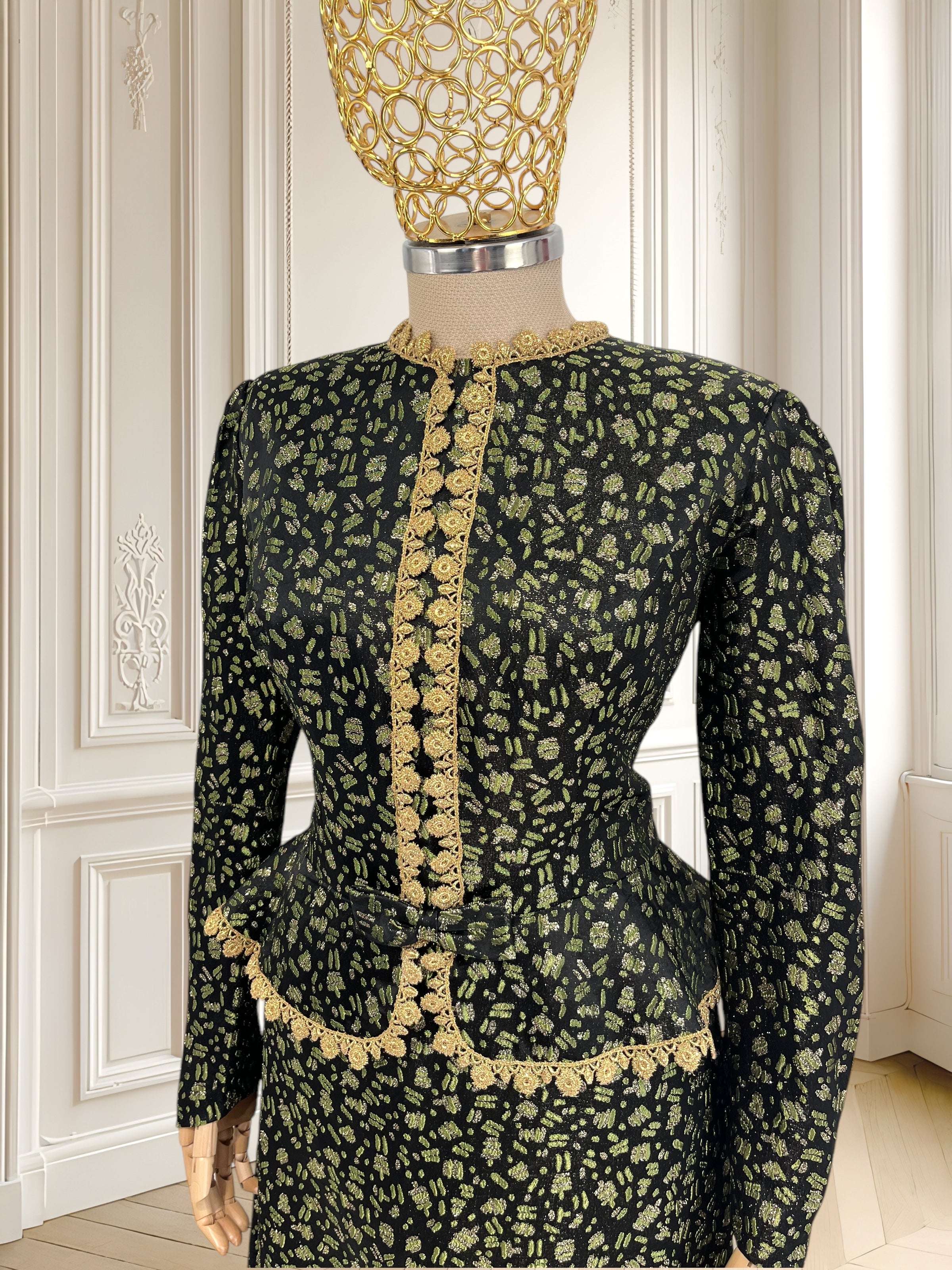 Rochie vintage din brocart mărimea M