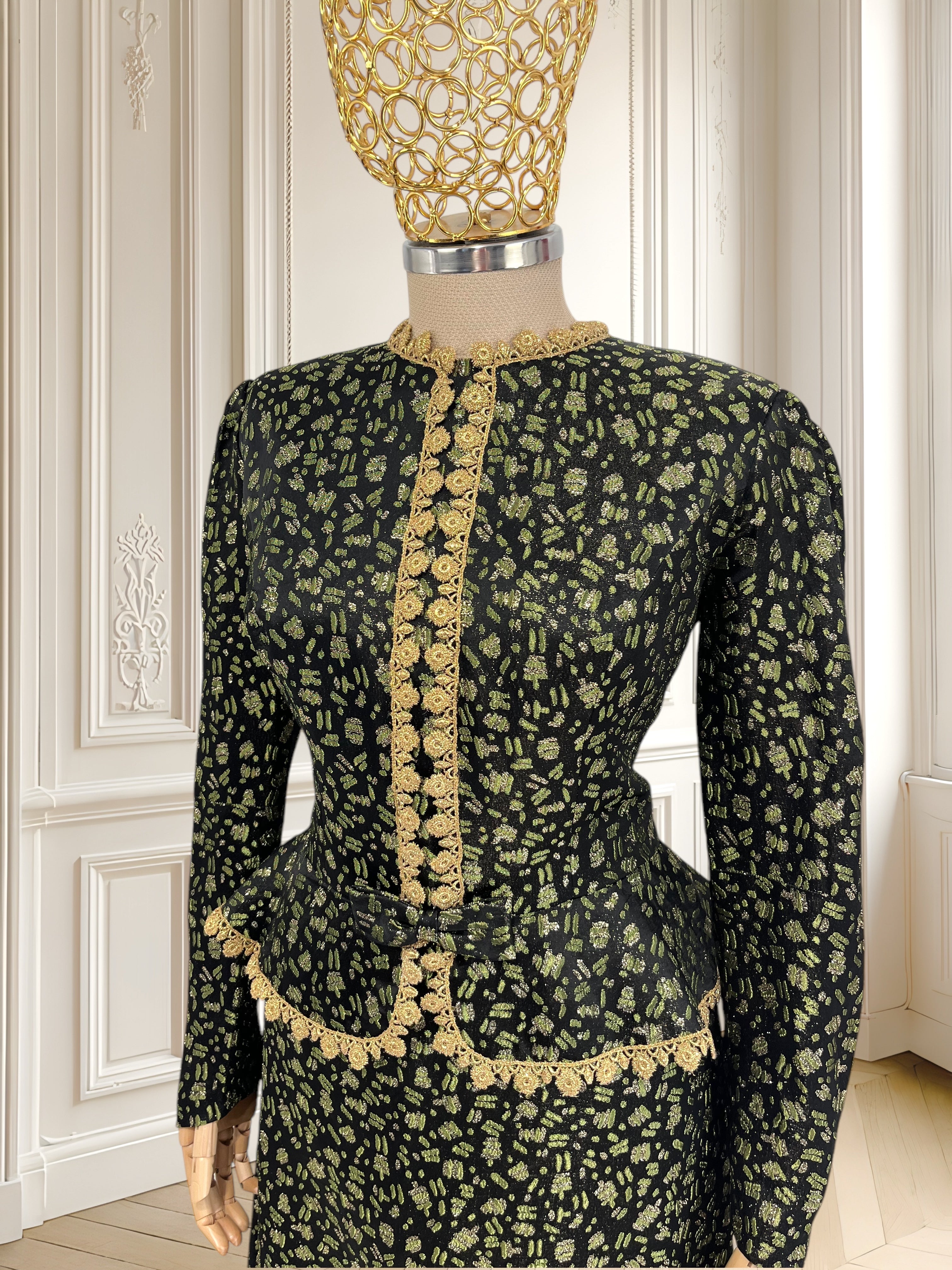 Rochie vintage din brocart mărimea M