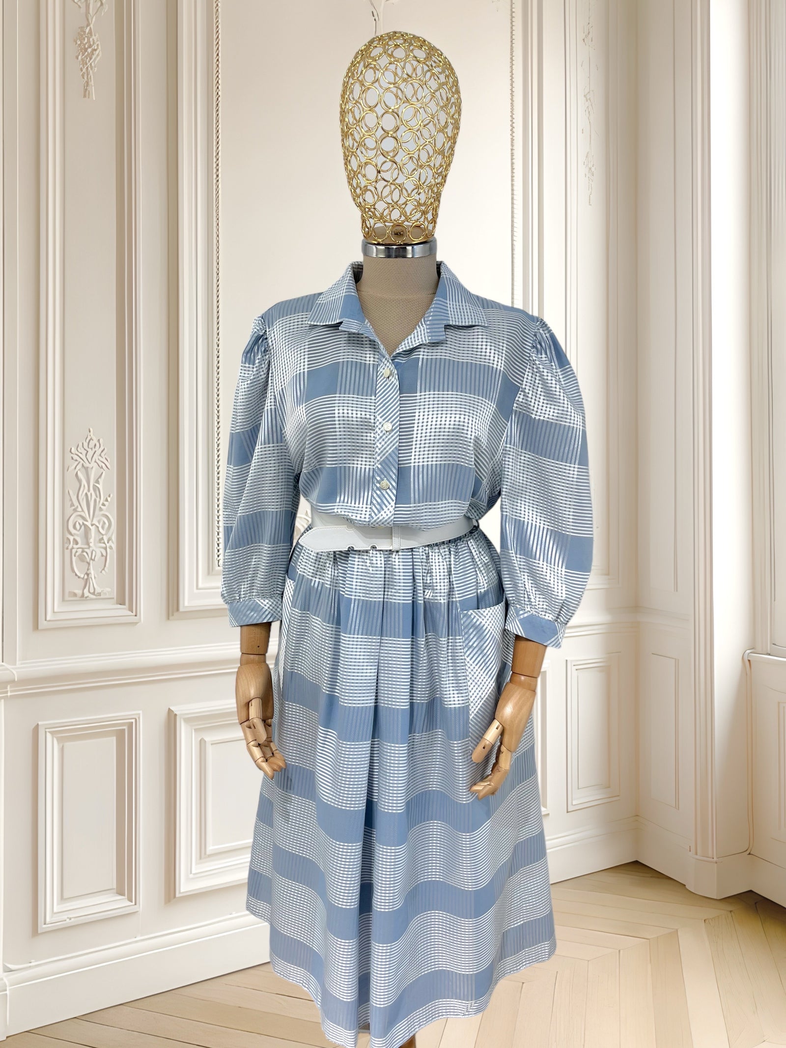 Rochie vintage din amestec de bumbac mărimea M