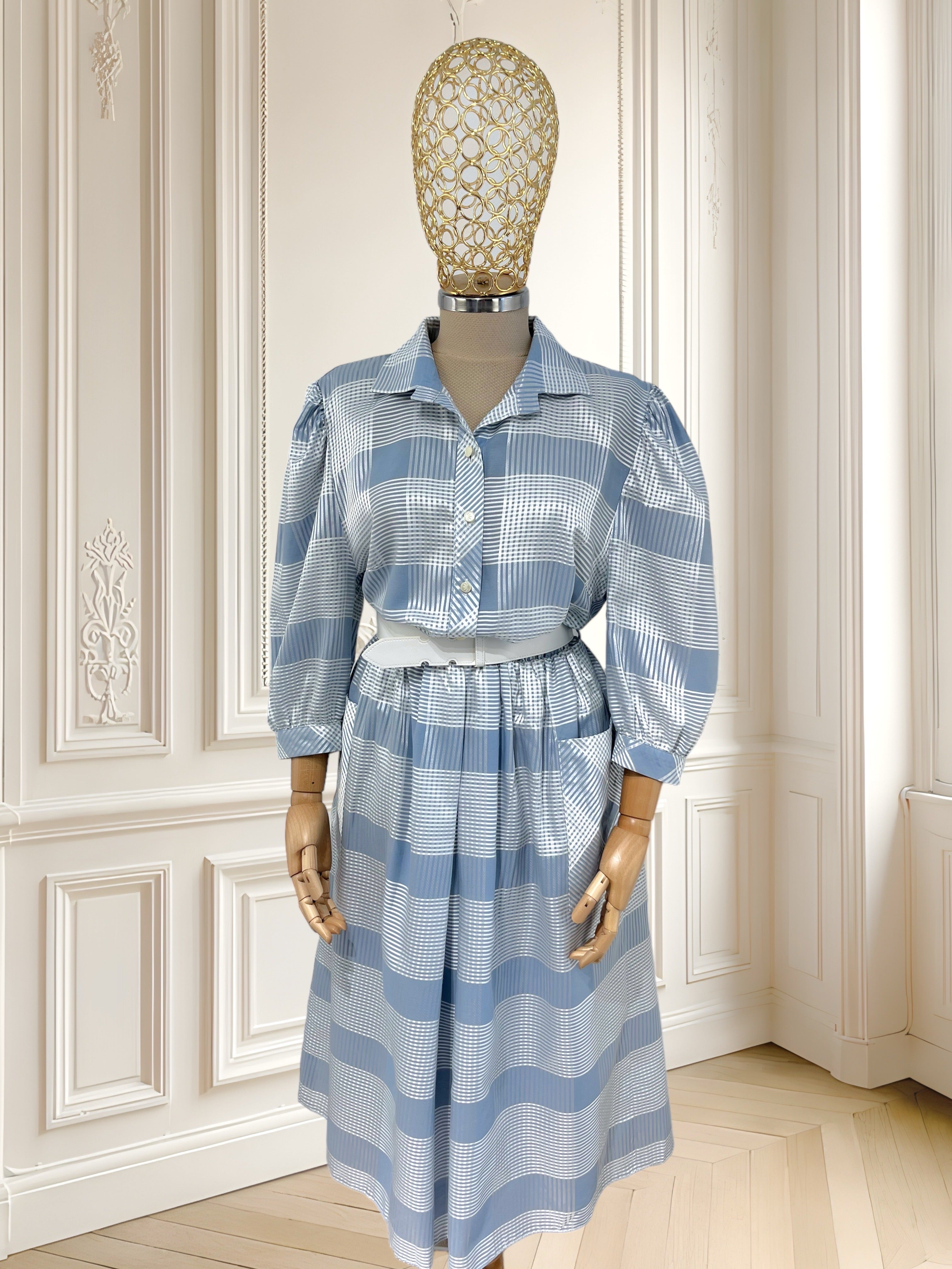 Rochie vintage din amestec de bumbac mărimea M