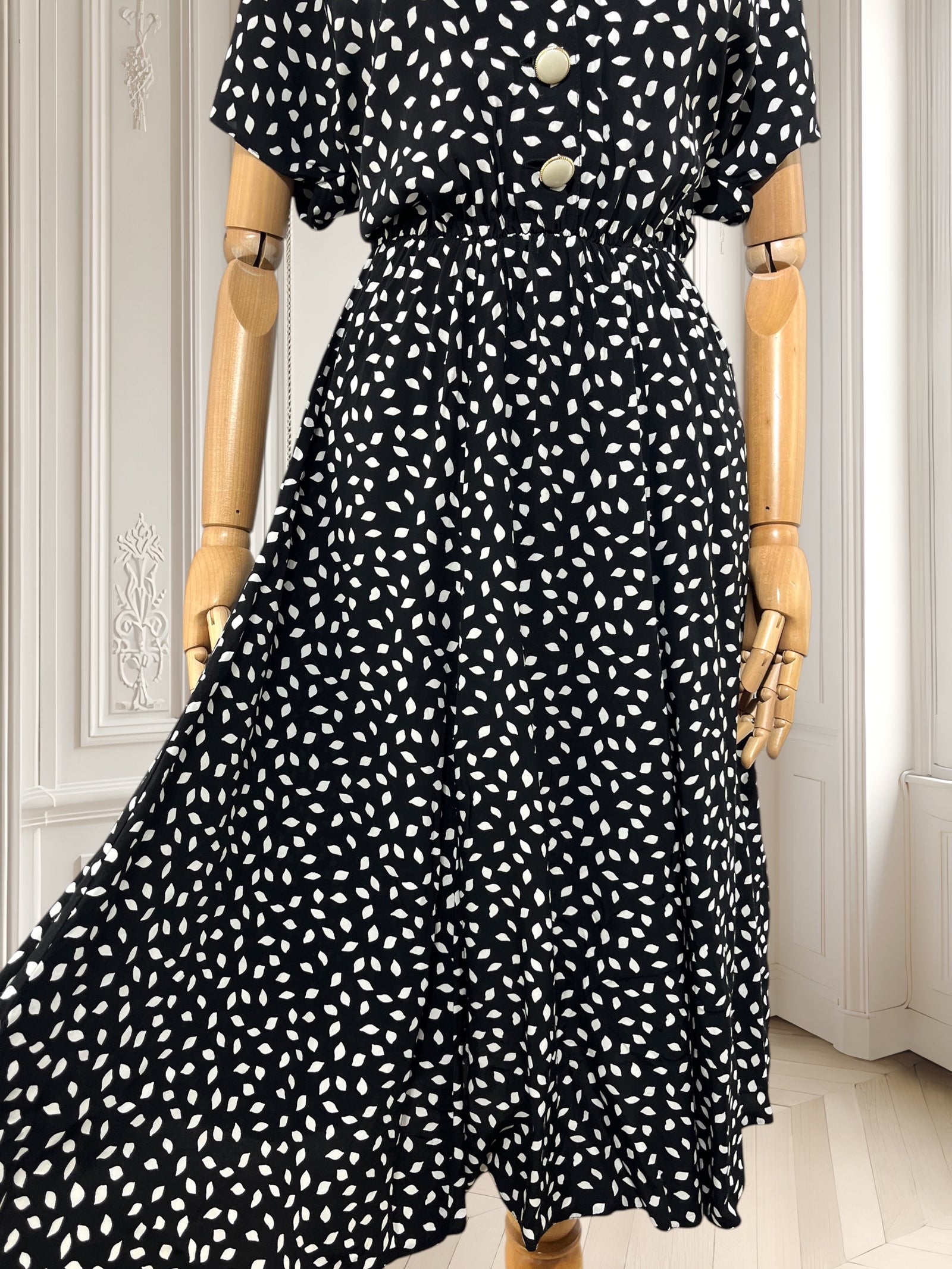 Rochie vintage din vâscoză mărimea M