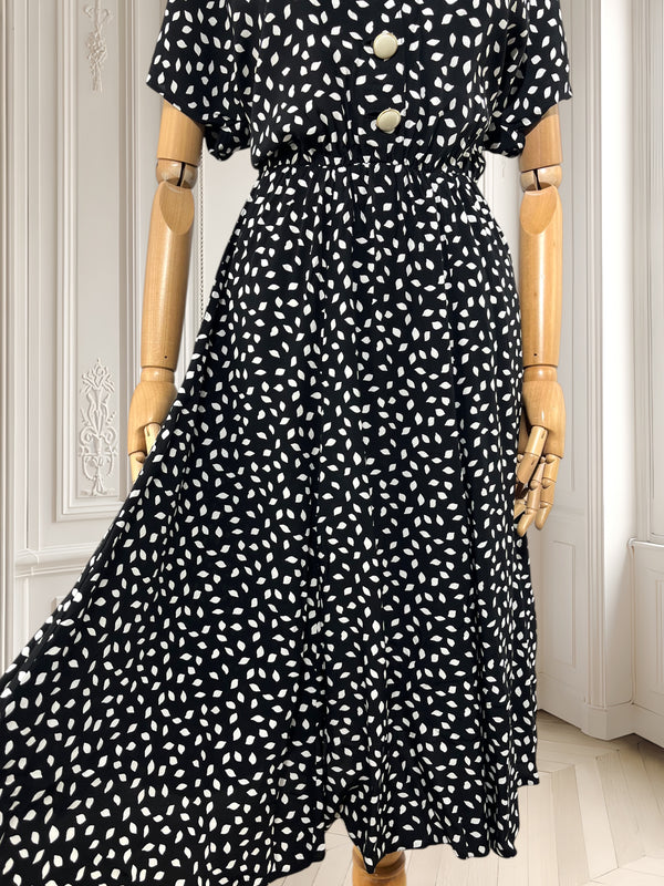 Rochie vintage din vâscoză mărimea M