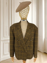 Încarcă imaginea în vizualizatorul Galerie, Sacou vintage din lână pură mărimea XL
