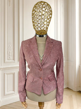 Încarcă imaginea în vizualizatorul Galerie, Sacou italienesc din brocart mărimea XS
