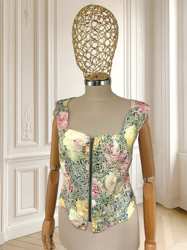 Top vintage din in mărimea XL