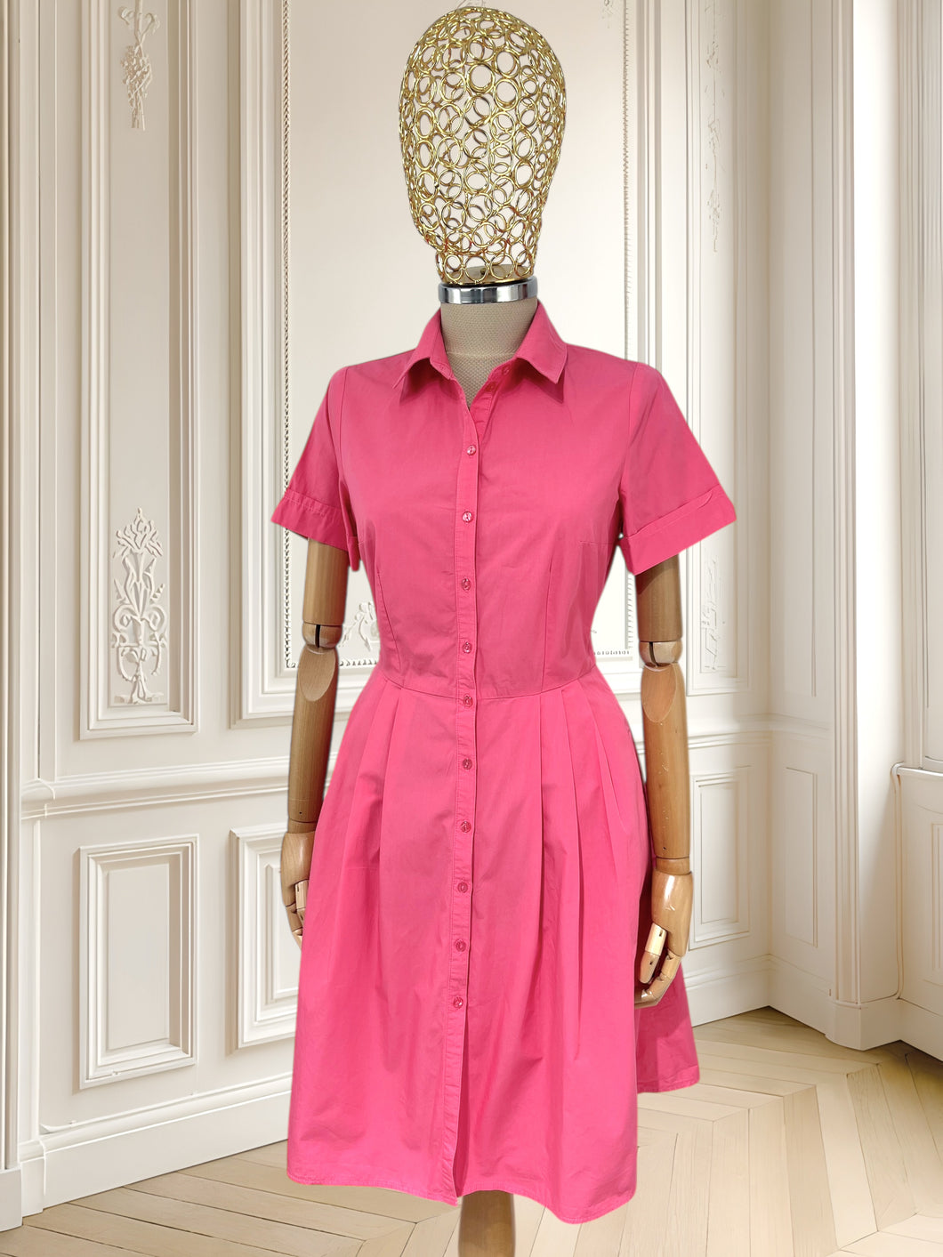 Rochie roz din bumbac mărimea S