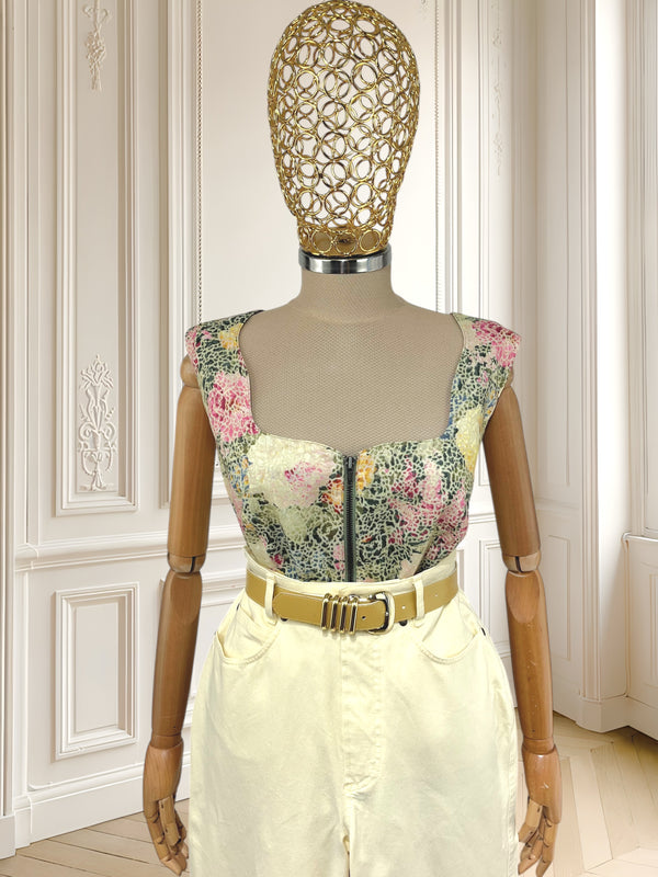 Top vintage din in mărimea XL