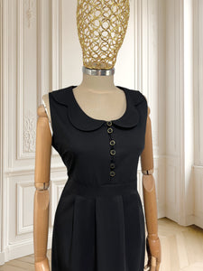Rochie vintage neagră cu talie accentuată mărimea L