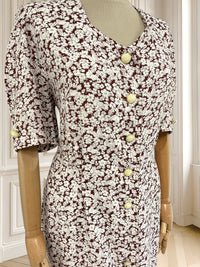 Rochie vintage din vâscoză mărimea XL