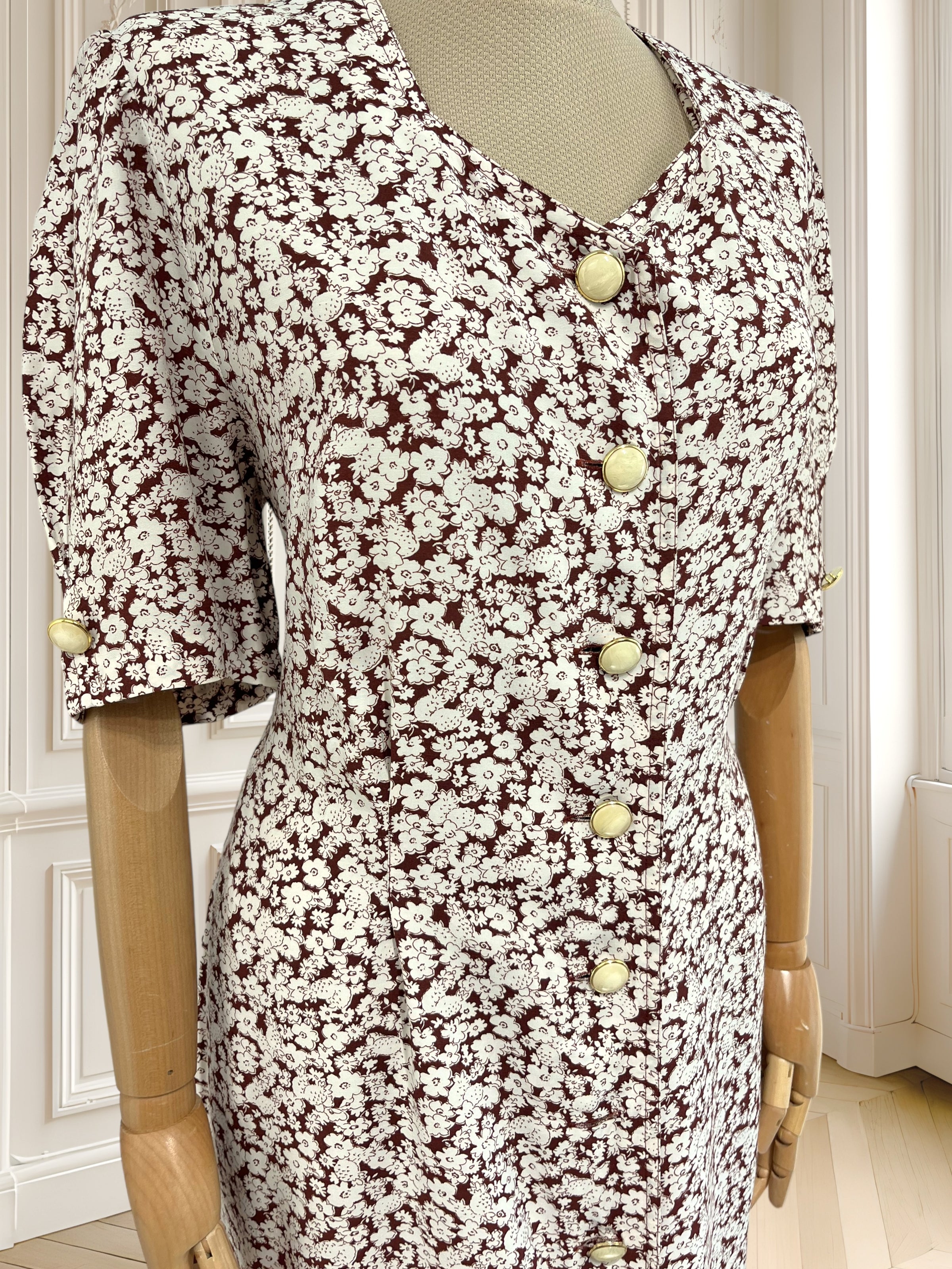 Rochie vintage din vâscoză mărimea XL