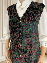 Vestă vintage din catifea mărimea XL