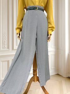 Pantaloni vintage din vâscoză mărimea L