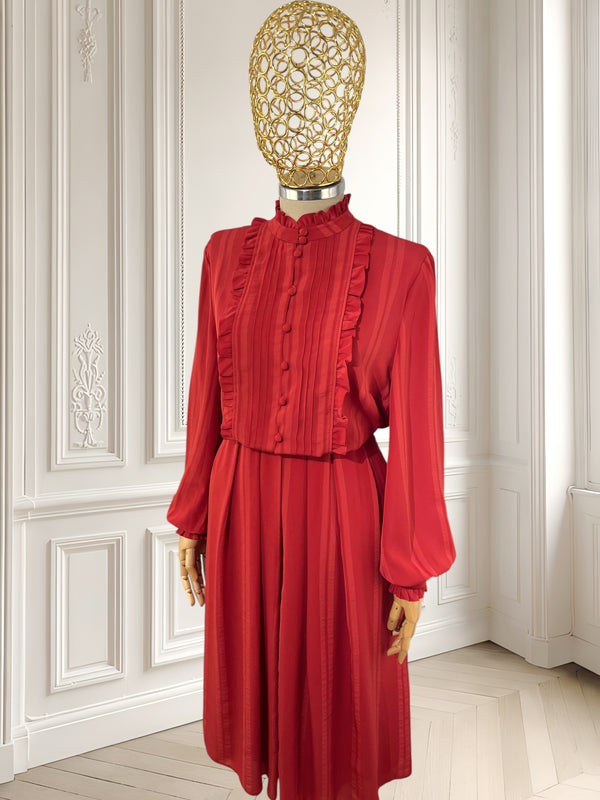 Rochie vintage cu volane mărimea M