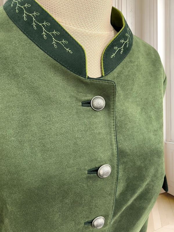 Sacou vintage cu efect de piele întoarsă mărimea XXL