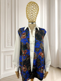 Cămașă vintage cu nasturi bijuterie mărimea XL