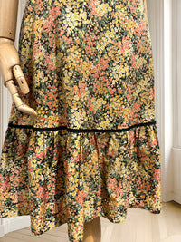 Fustă din bumbac cu print floral mărimea XS