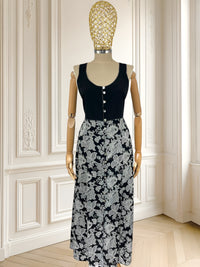 Rochie vintage din vâscoză potrivită pentru M/L